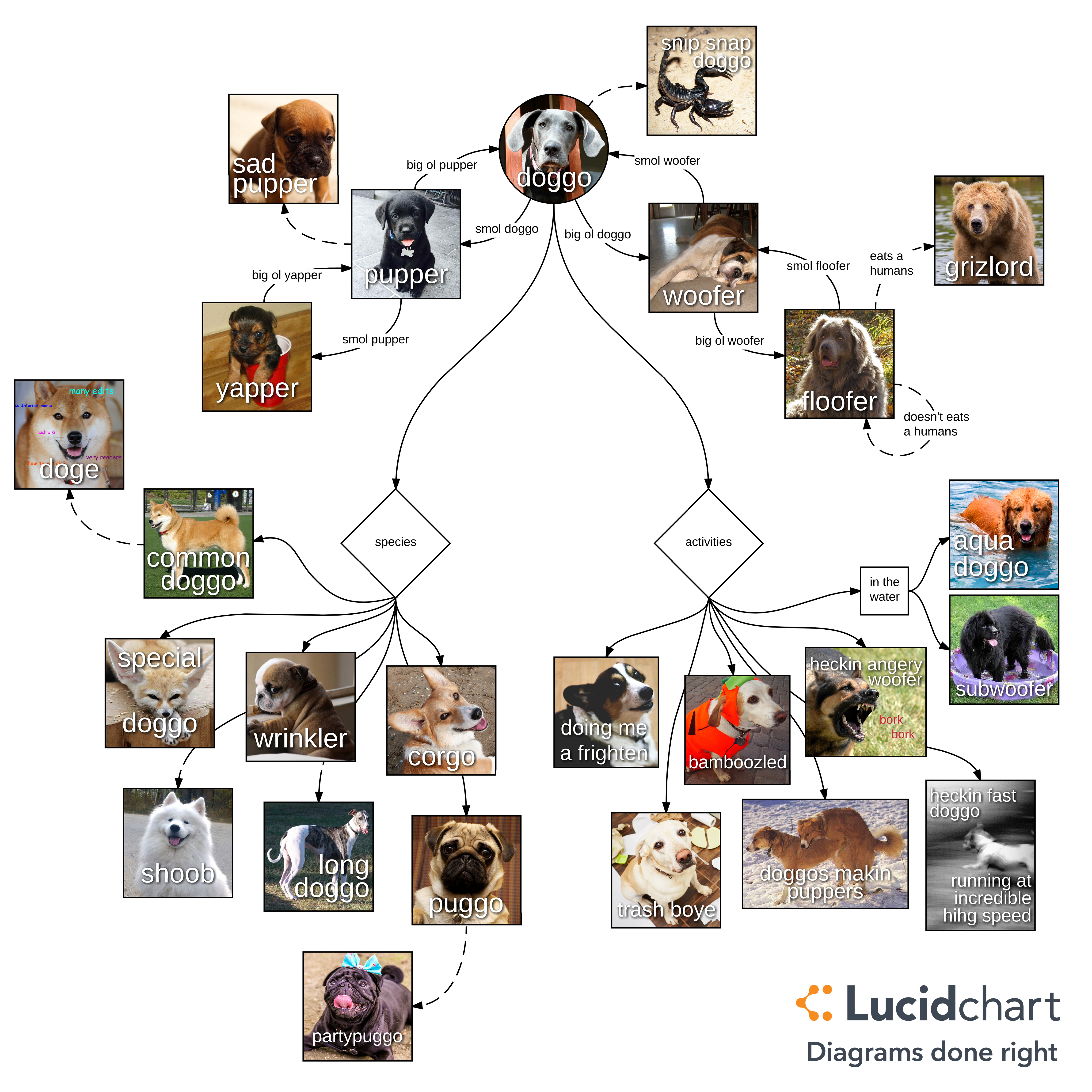 Pupper Doggo Woofer Chart