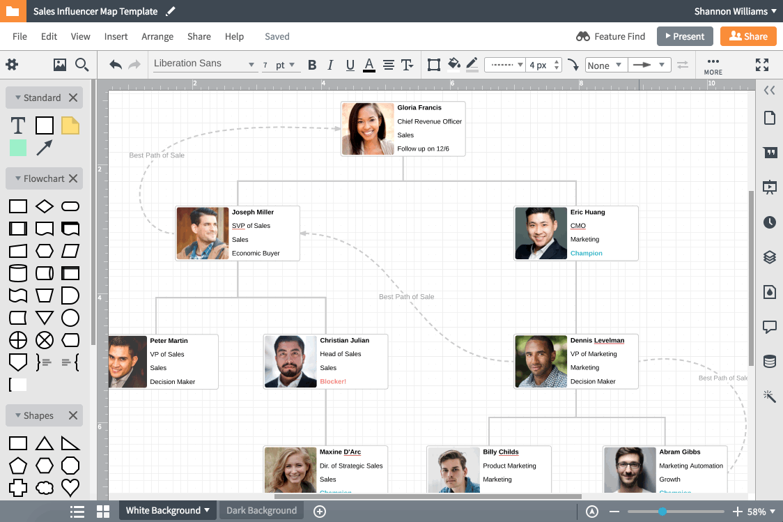 lucidchart full-screen mode