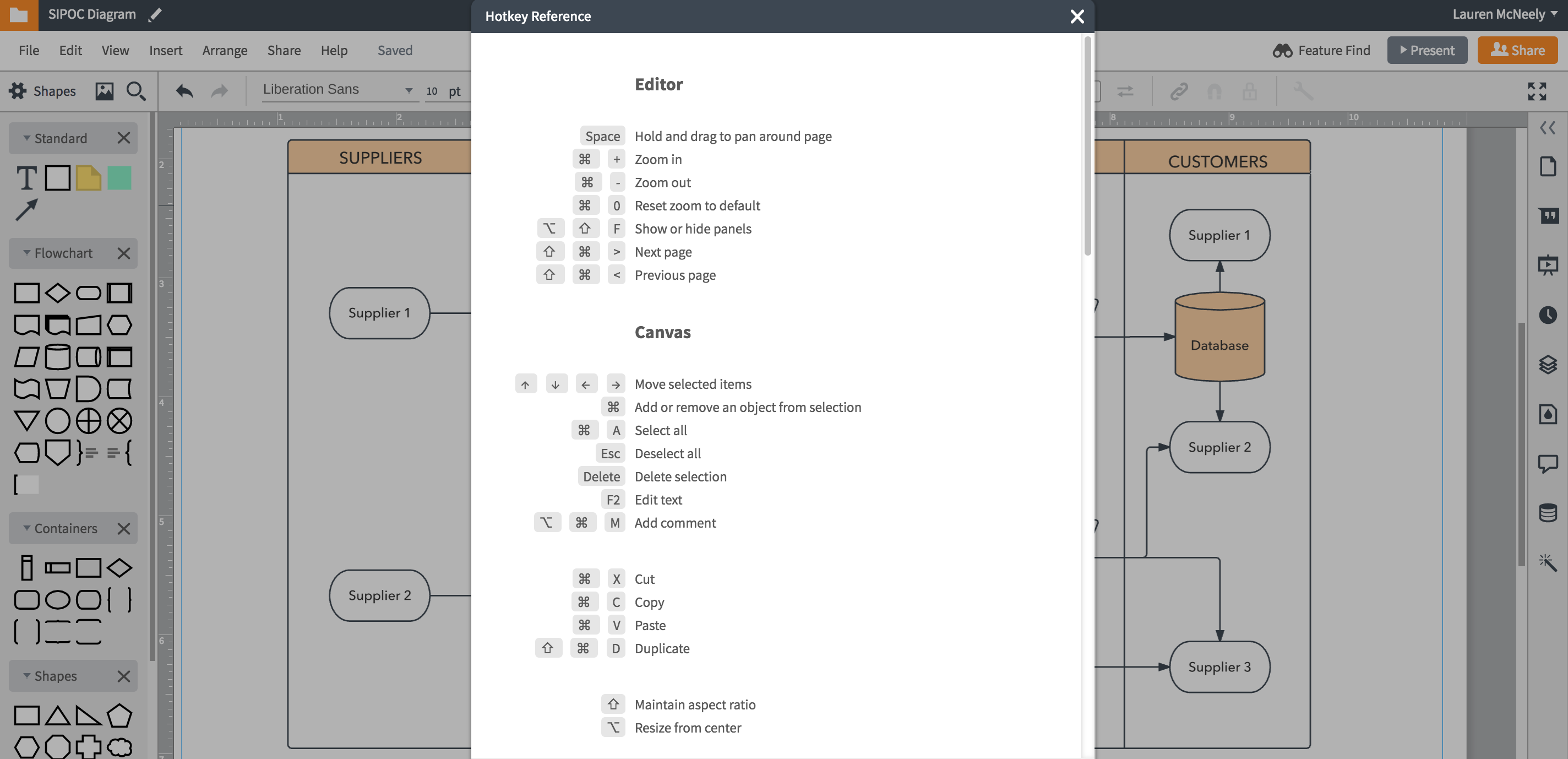 lucidchart free account features