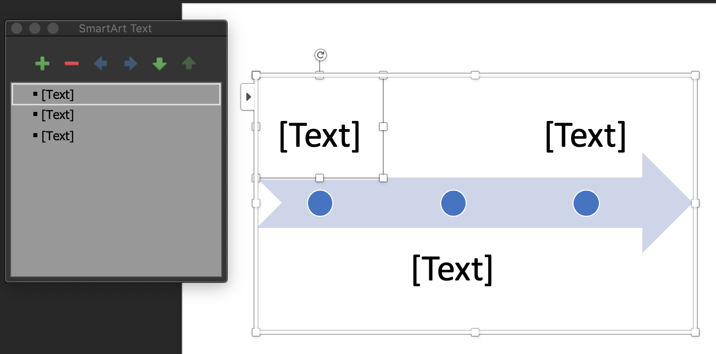 Word でのタイムライン データを追加