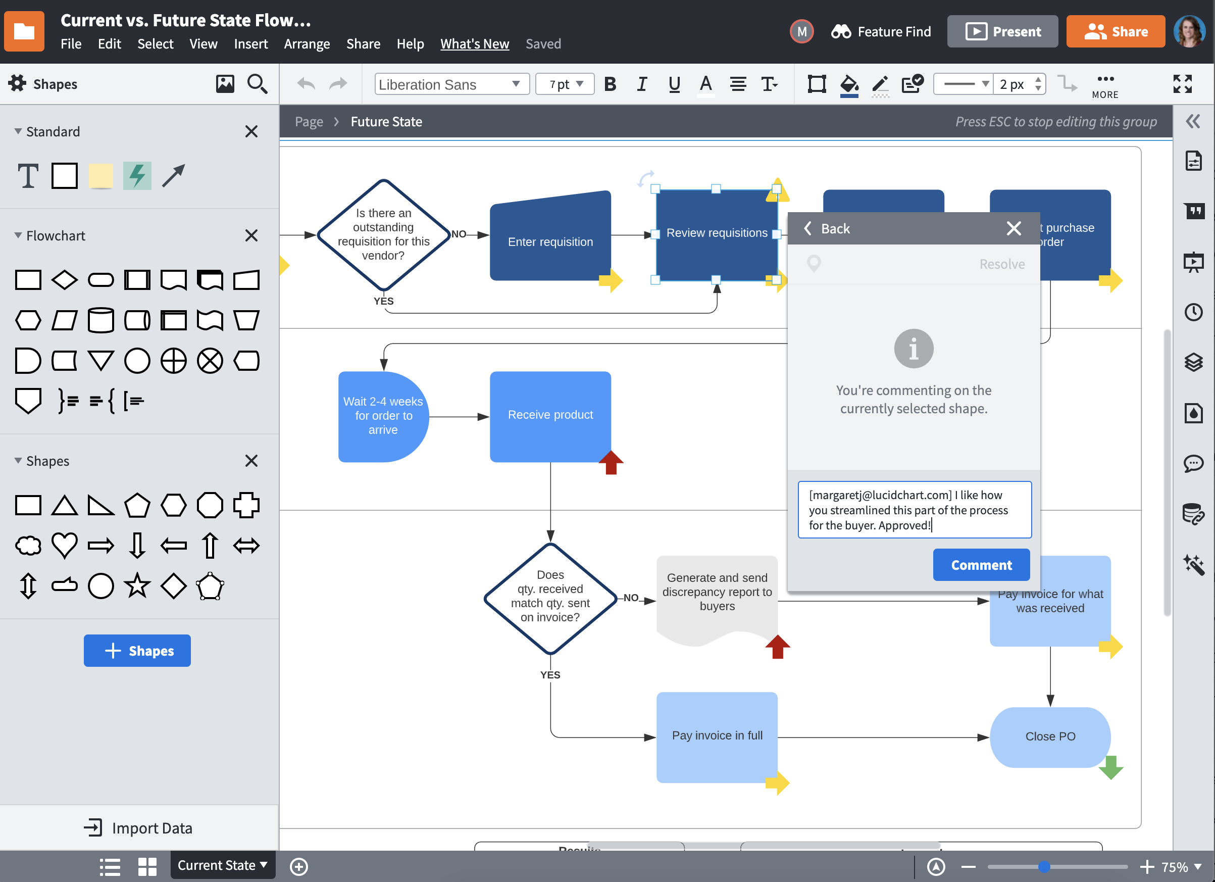 lucidchart free account features