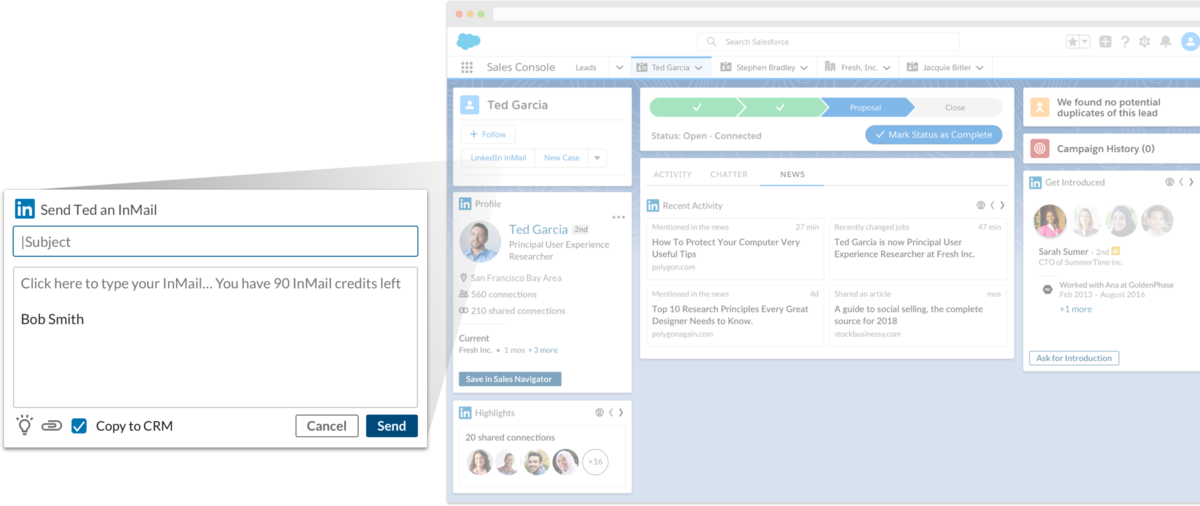 Salesforce LinkedIn Integration by Salesbolt