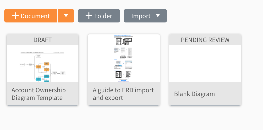 document status in Lucidchart