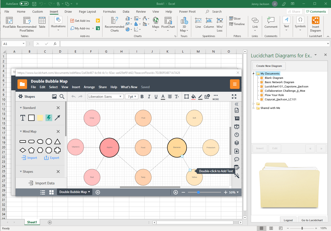 lucidchart mind map