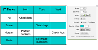 lucidchart data table feature