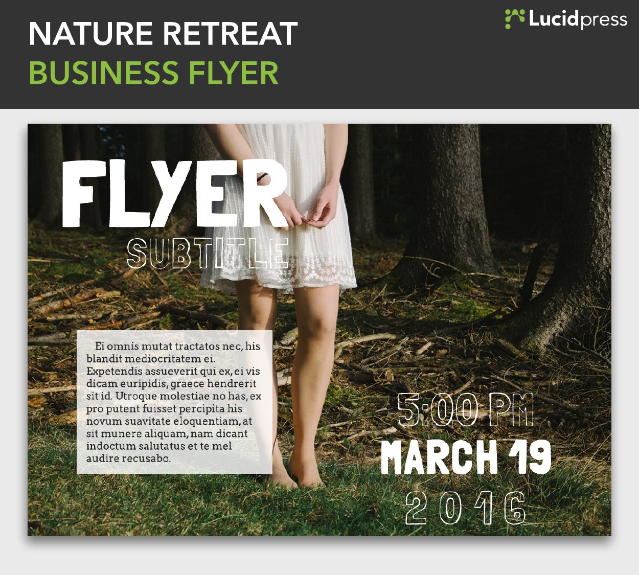 Nature Retreat Business Flyer