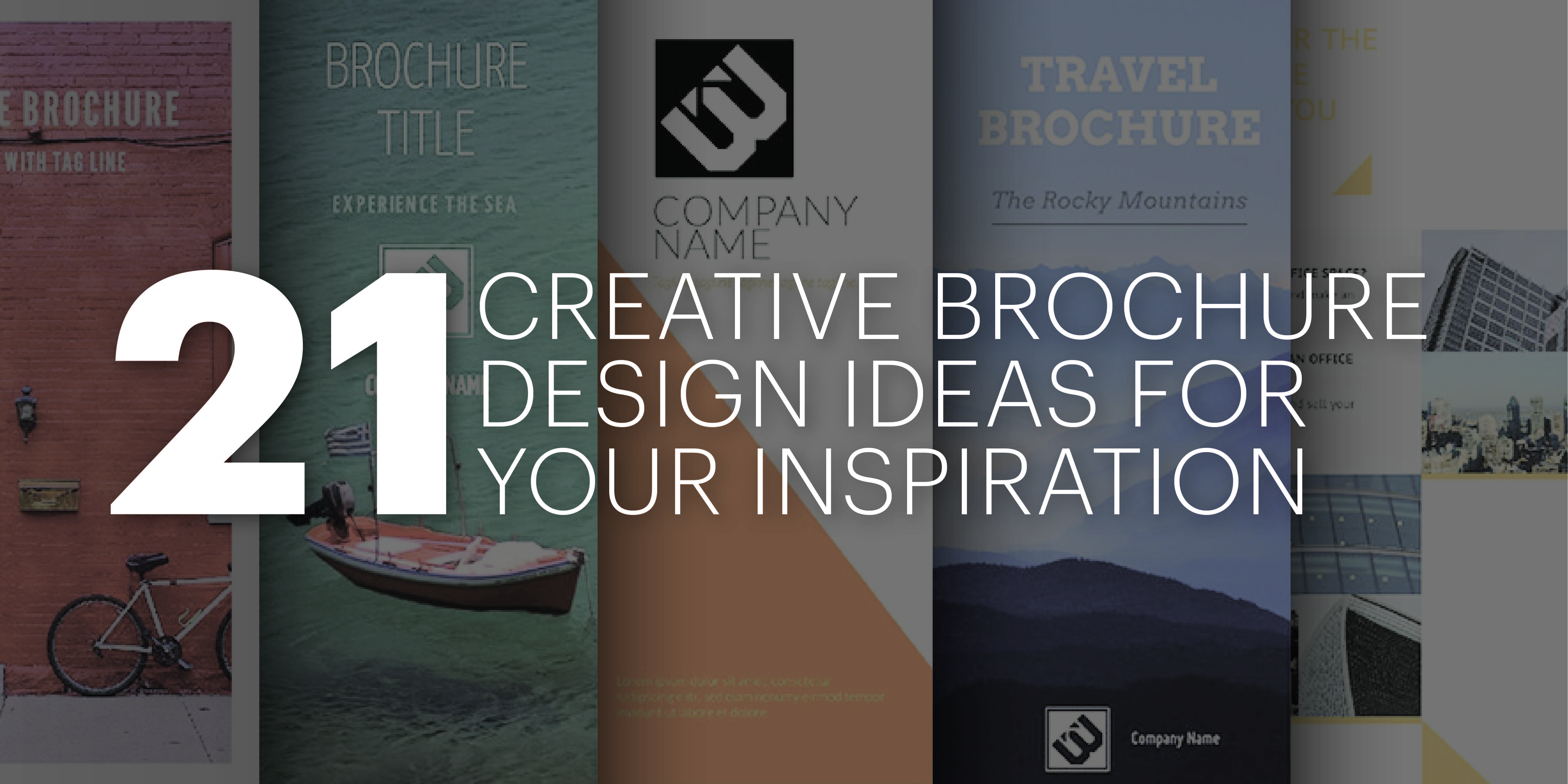 Verwonderlijk 21 Creative Brochure Cover Design Ideas for Your Inspiration IT-15