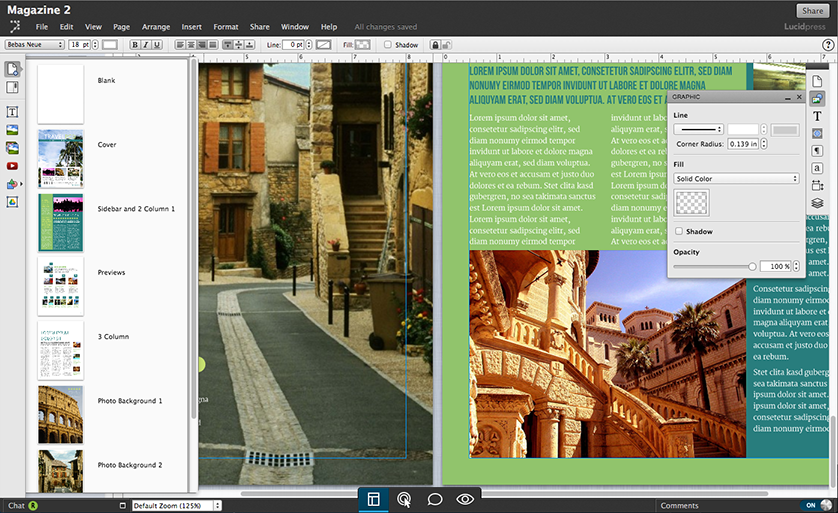 How to make a magazine in Lucidpress