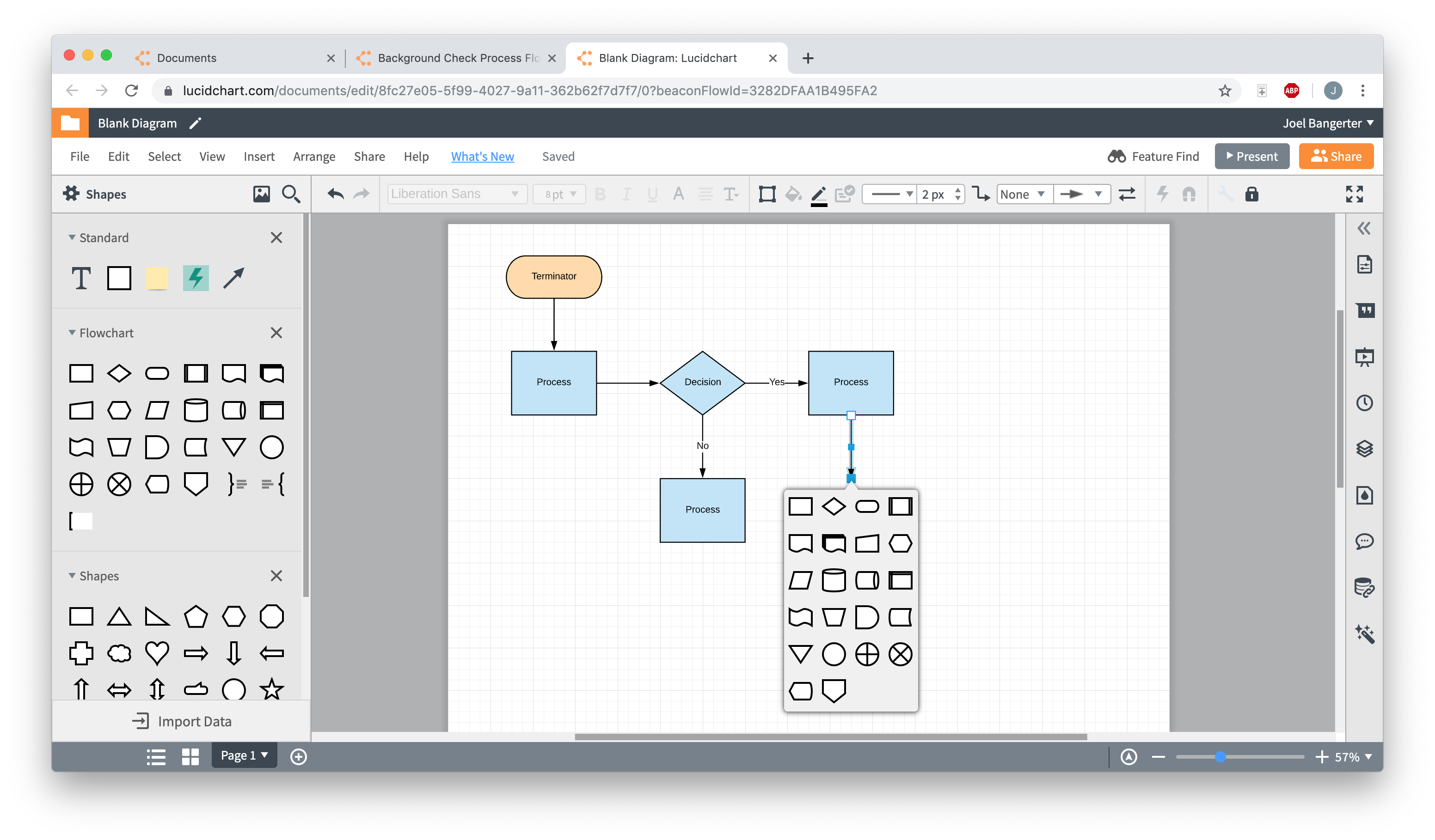 Flow Chart To Excel   Lucidchart Screenshot 2 