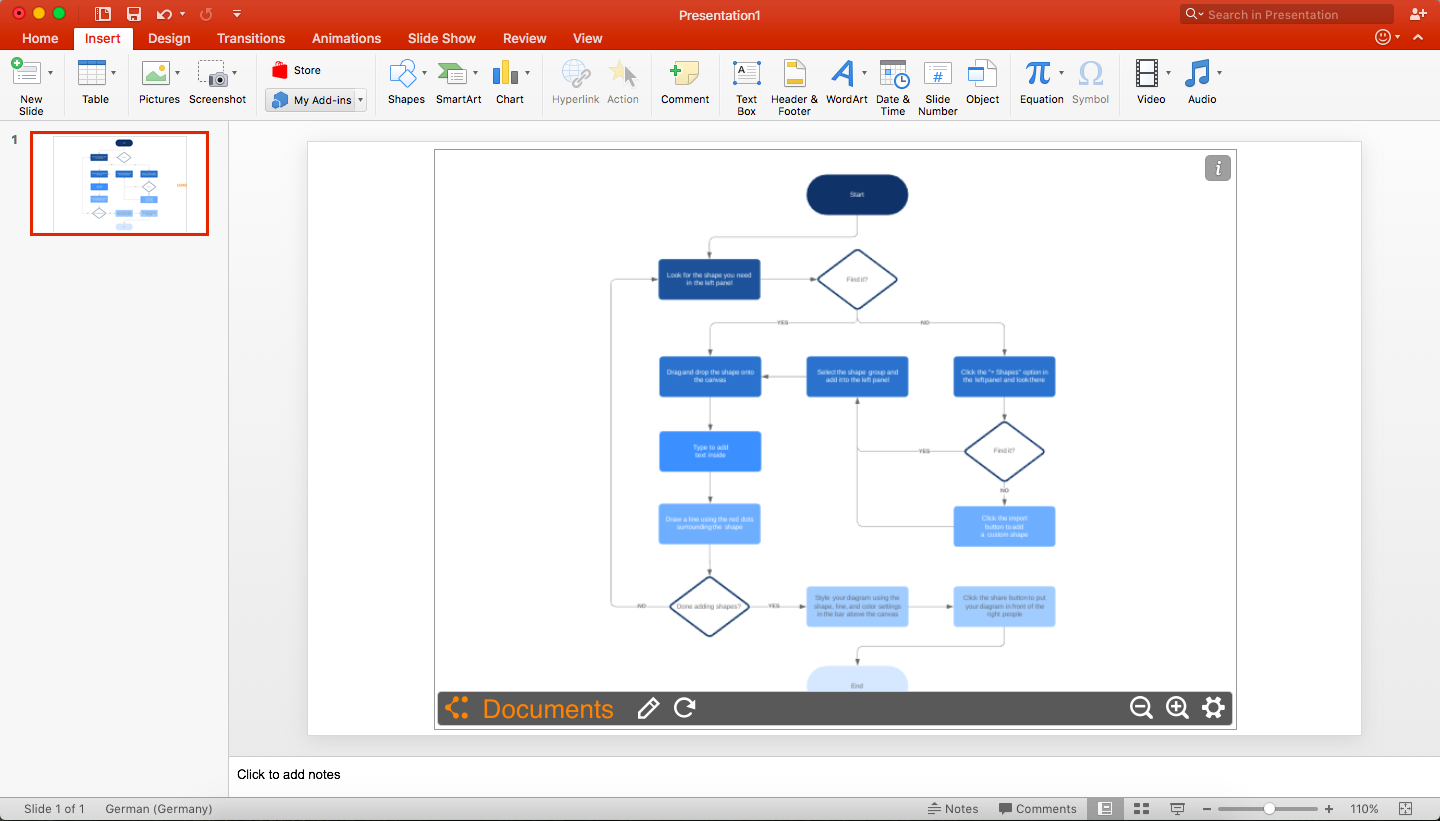 Блок схема в презентации powerpoint