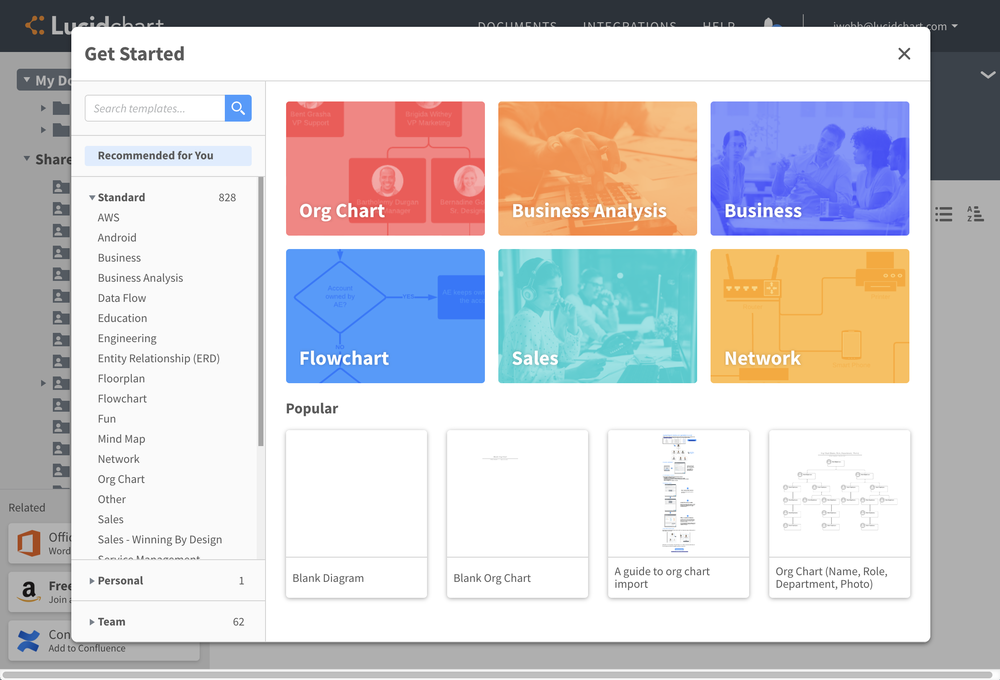 Lucidchart Roadmap Template