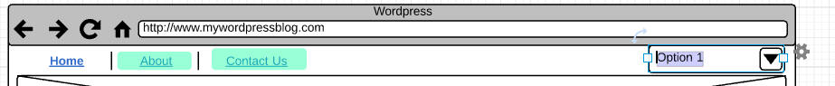 Wireframe in Lucidchart