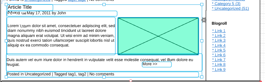 Wireframe in Lucidchart