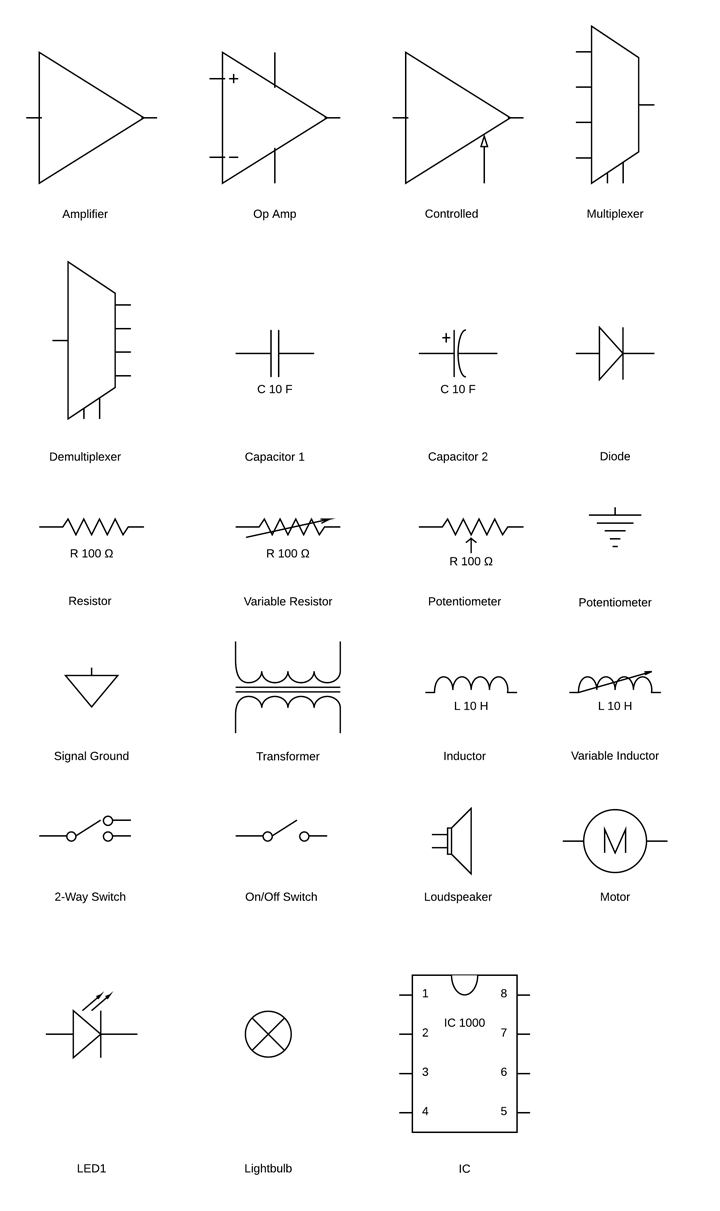 Circuit Diagram Symbols Lucidchart