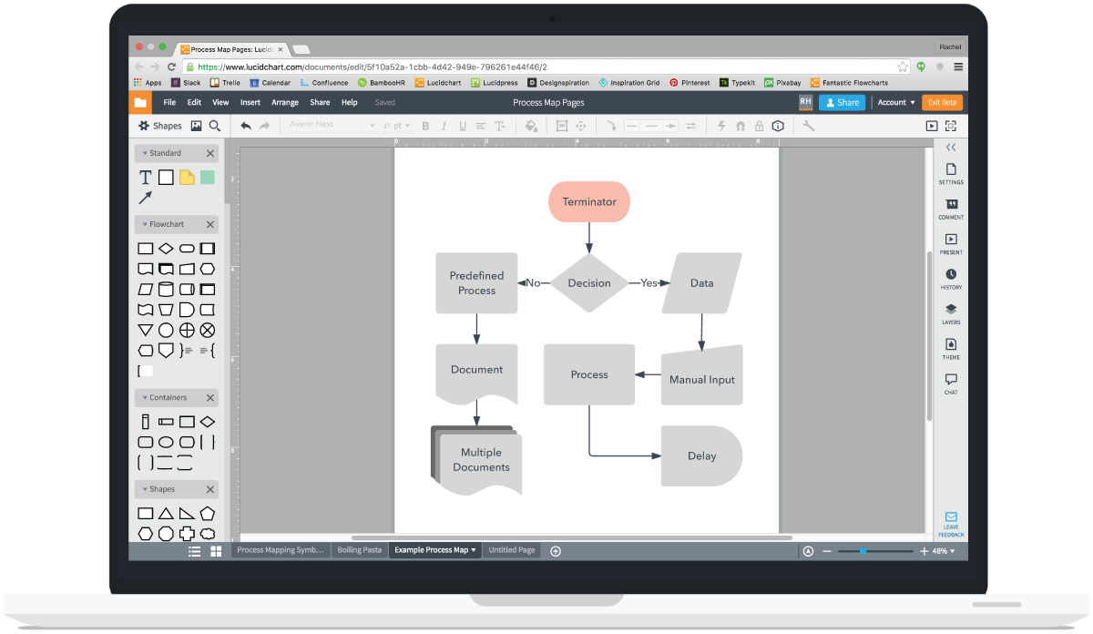 Processing download. Lucidchart.