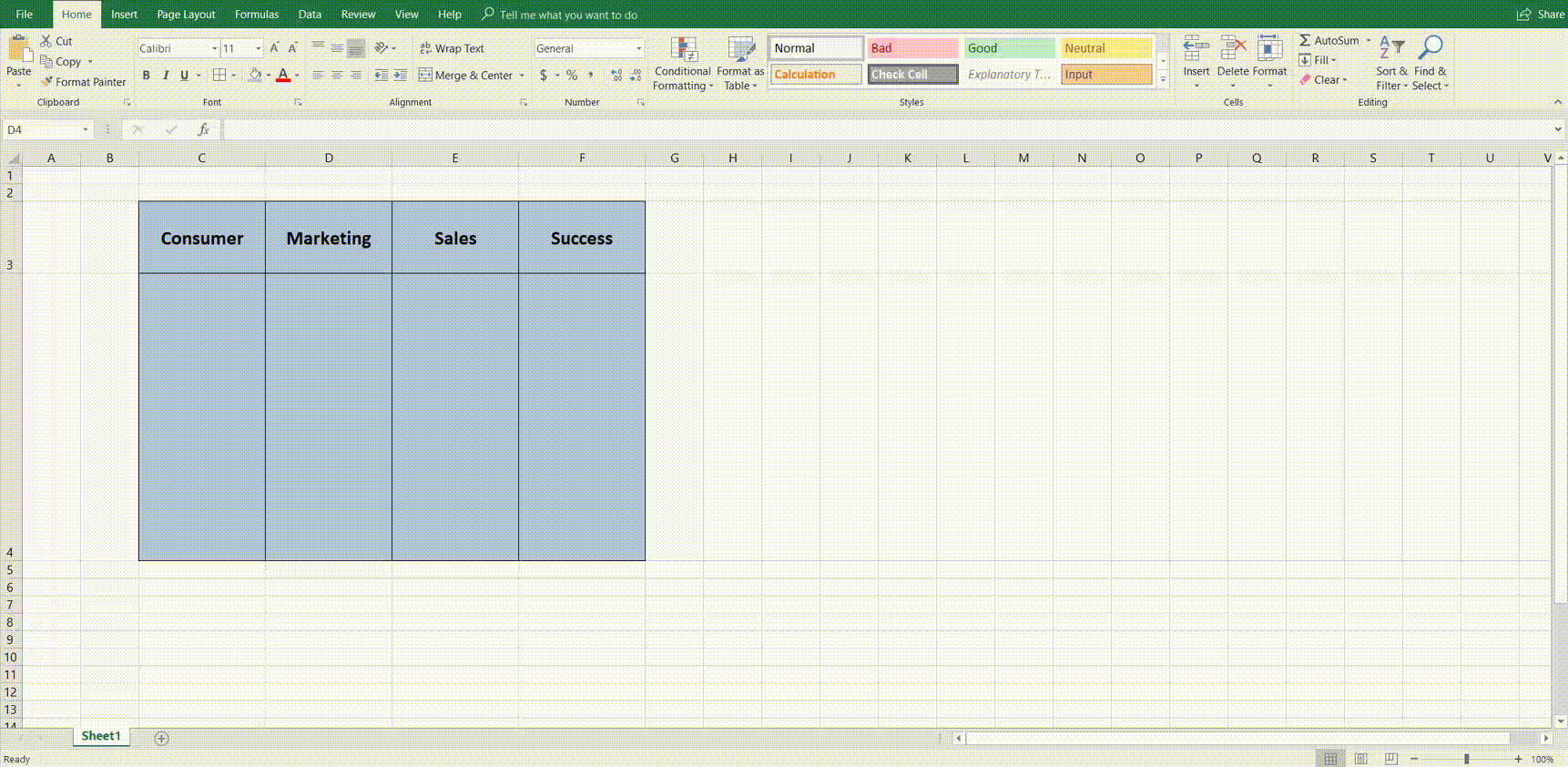 swimlane diagram in microsoft excel