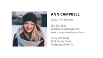 Photo Business card template