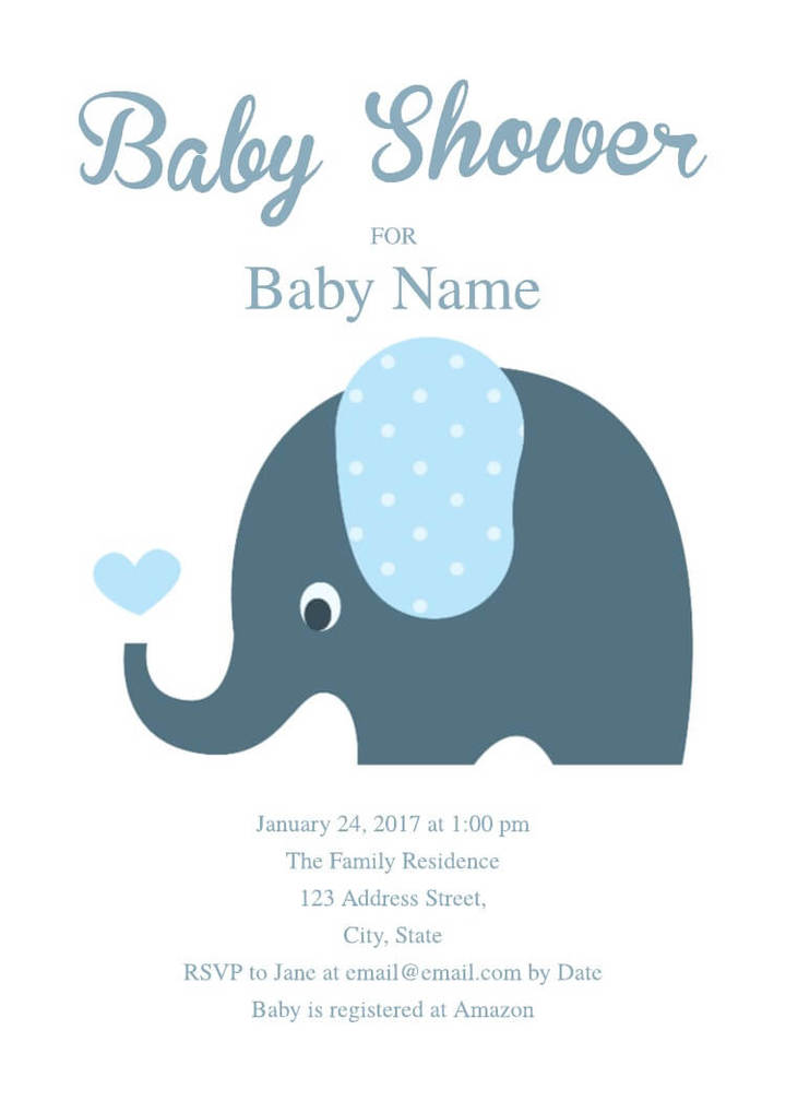 baby shower invitation design online free