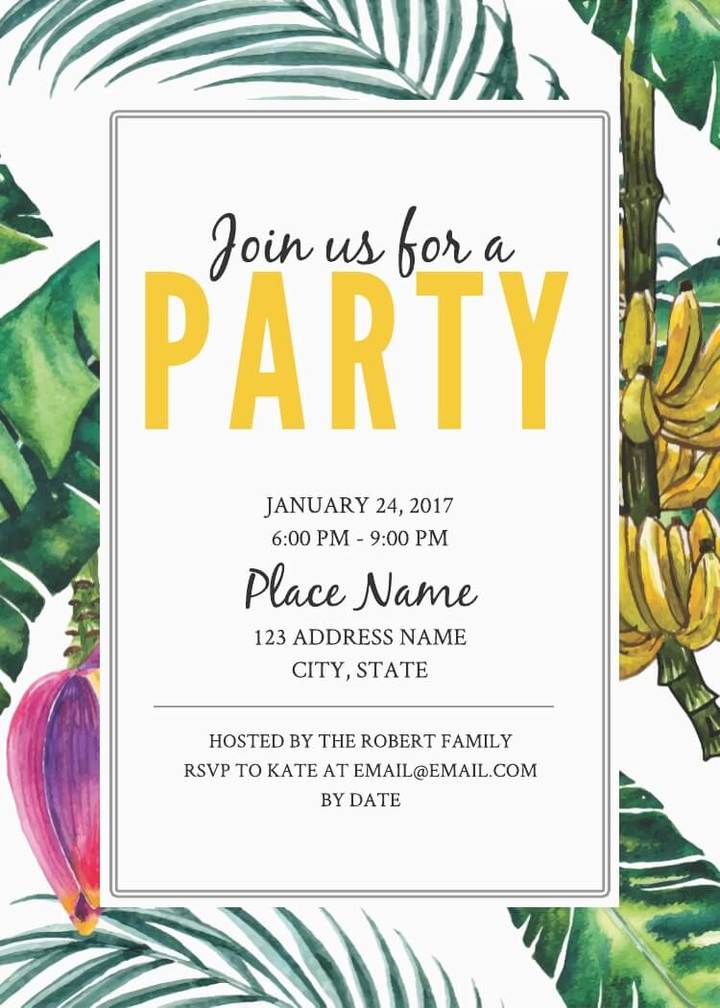 Birthday Invitation Cards Designs | Best Party Ideas