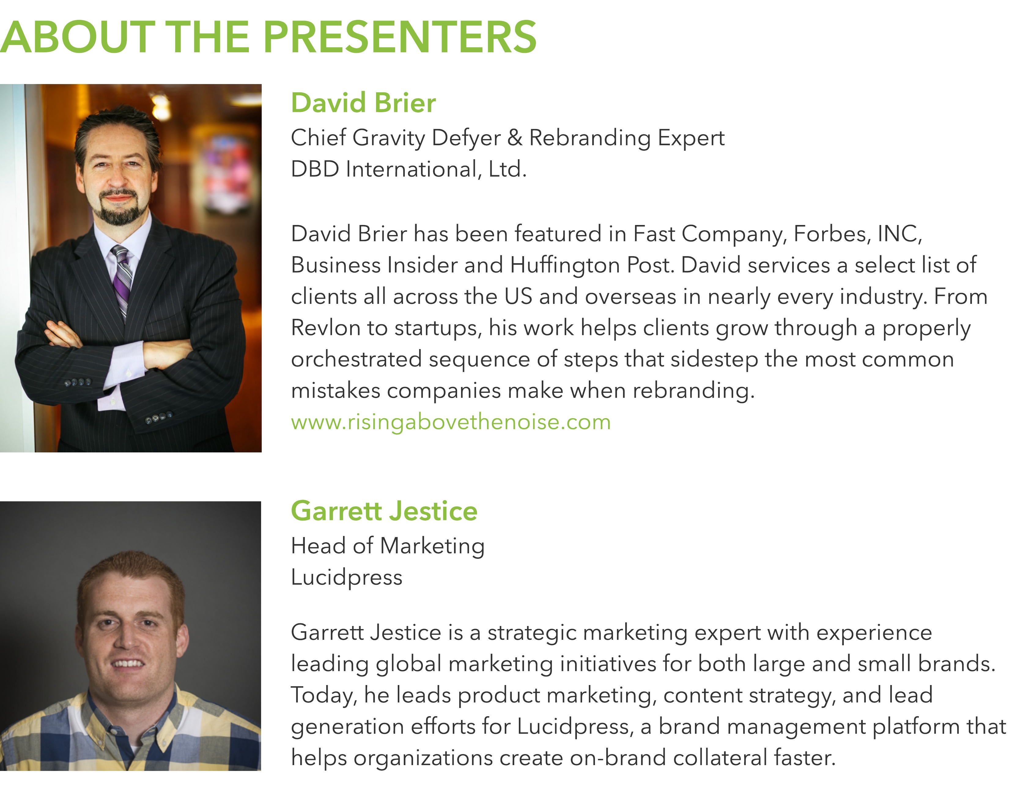 rebranding webinar speakers