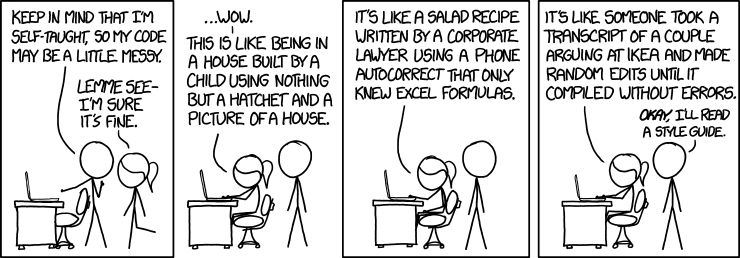 Sometimes the code just needs rewriting Code quality