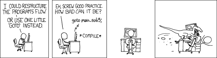 I'll just add a condition here... goto
